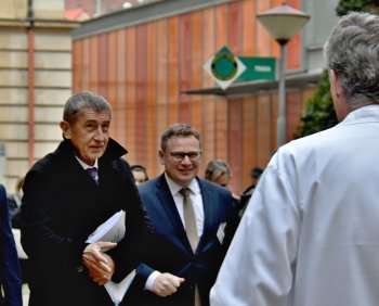 Návštěva premiéra, ministra zdravotnictví a ministryně financí v CKTCH Brno